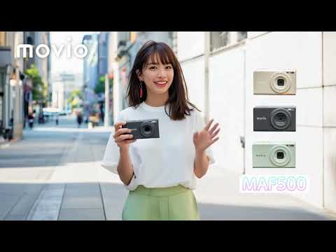 オートフォーカス搭載 デジタルカメラ MOVIO チャコールグレー