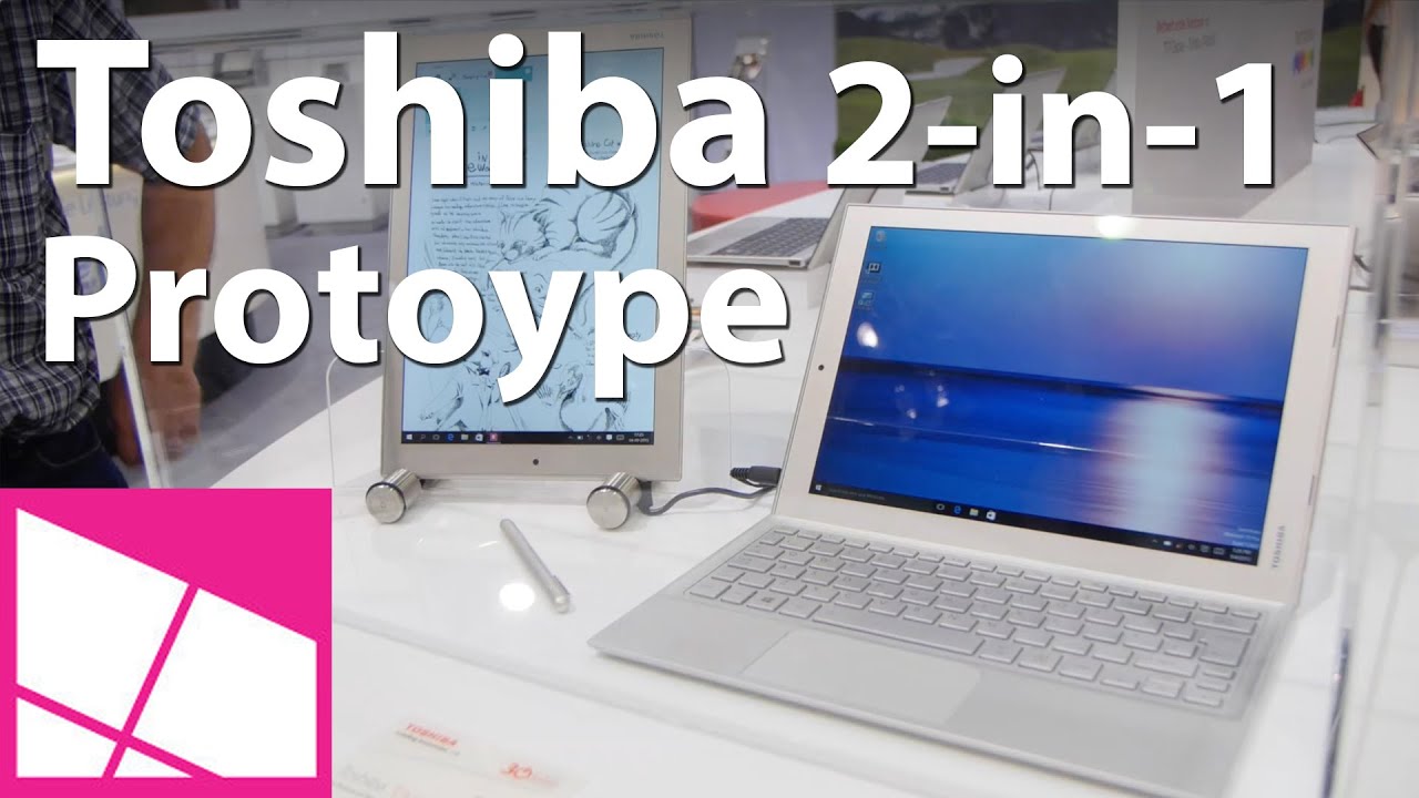 This is Toshiba's latest Windows 10 2-in-1, the Dynabook | Windows