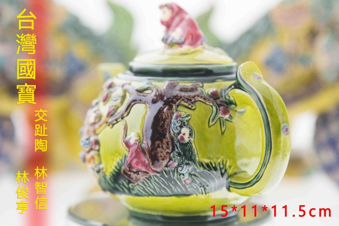亂太郎*****林智信交趾陶12生肖之猴壺| Yahoo拍賣
