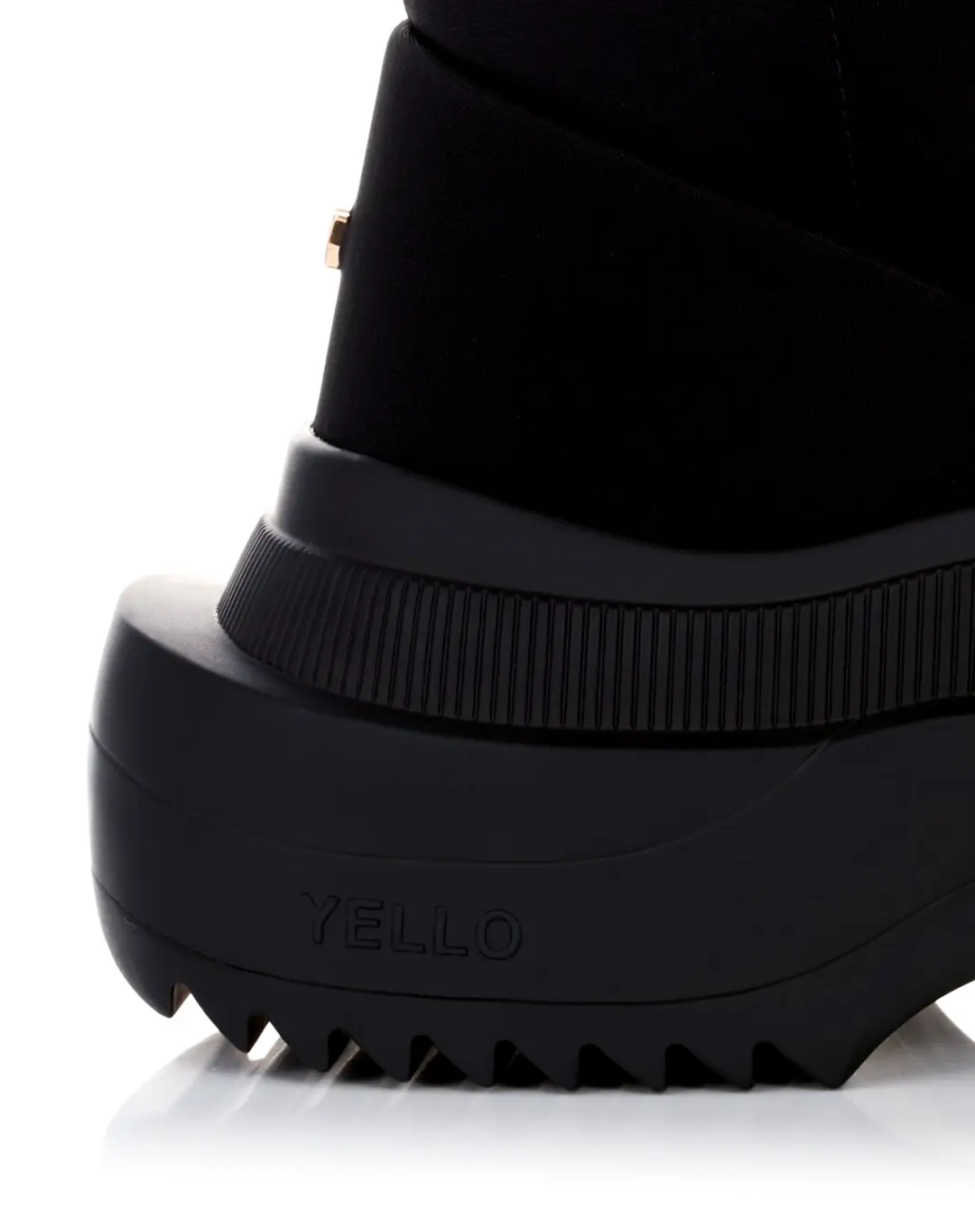 YELLO / TOKYO BLACK DOUBLE SNEAKER SHORT BOOTS