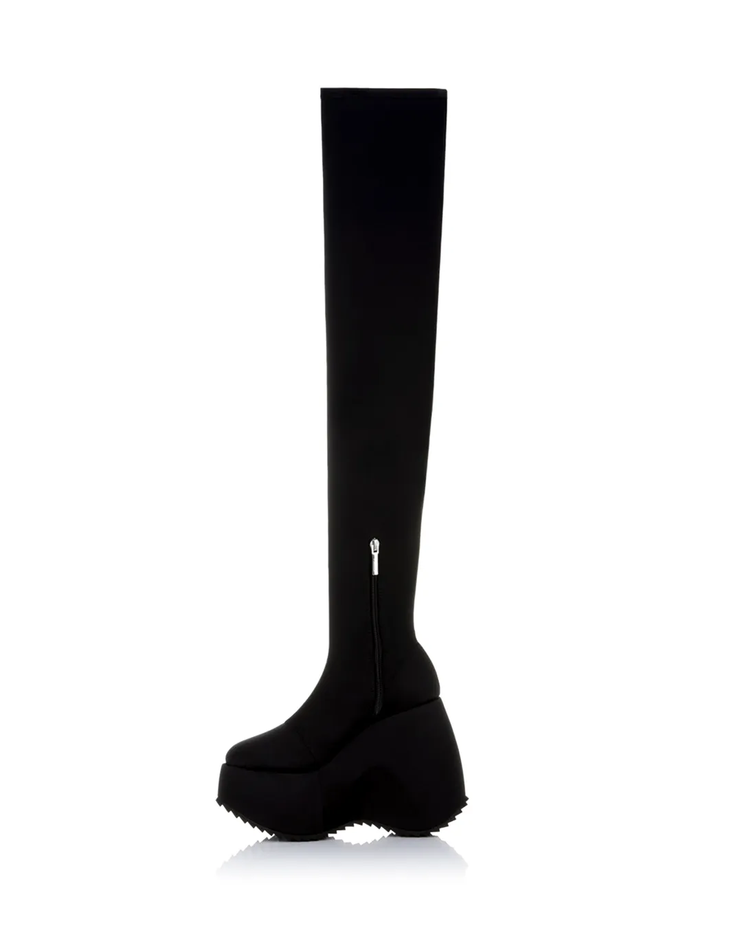 YELLO / TOKYO BLACK PLATFORM LONG BOOTS