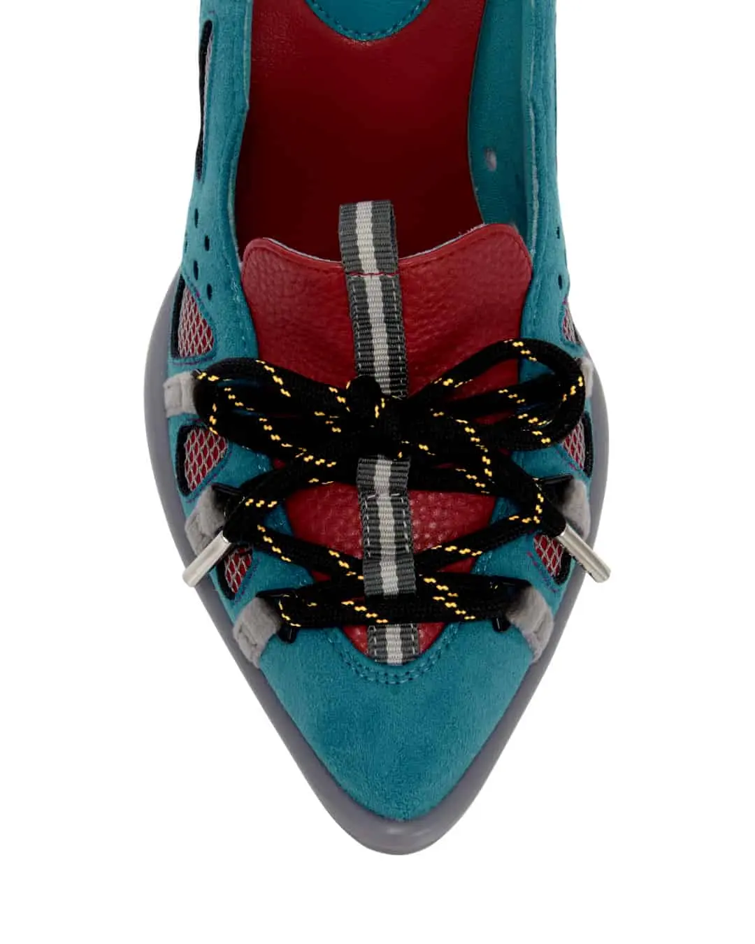 YELLO / AZURE SNEAKER HEELS