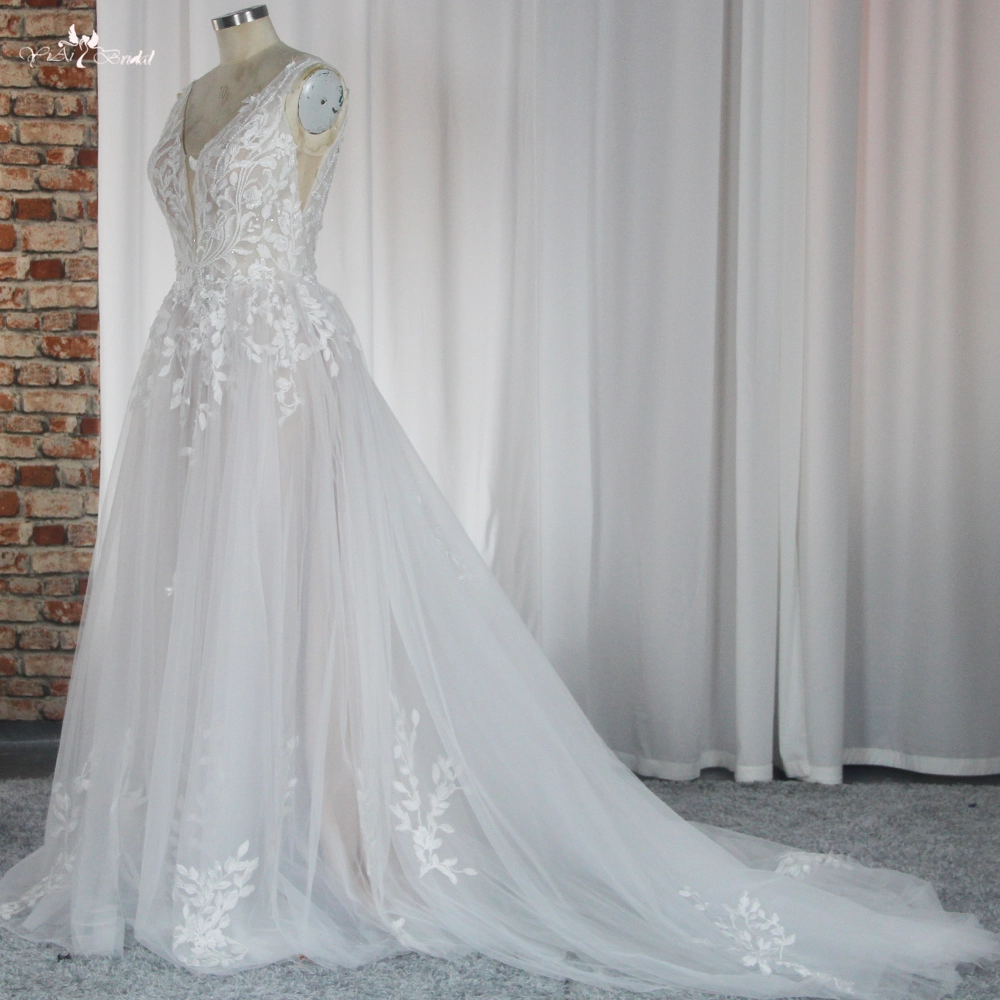 ボヘミアン チャーミング ウェディングドレス RSW1878 エレガントな A