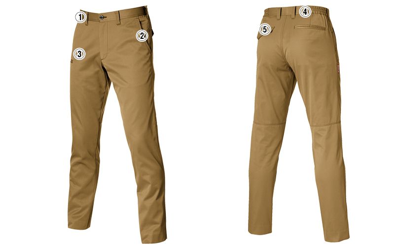 バートル 1713 [春夏用]T/Cライトチノユニセックスパンツ(JIS T8118