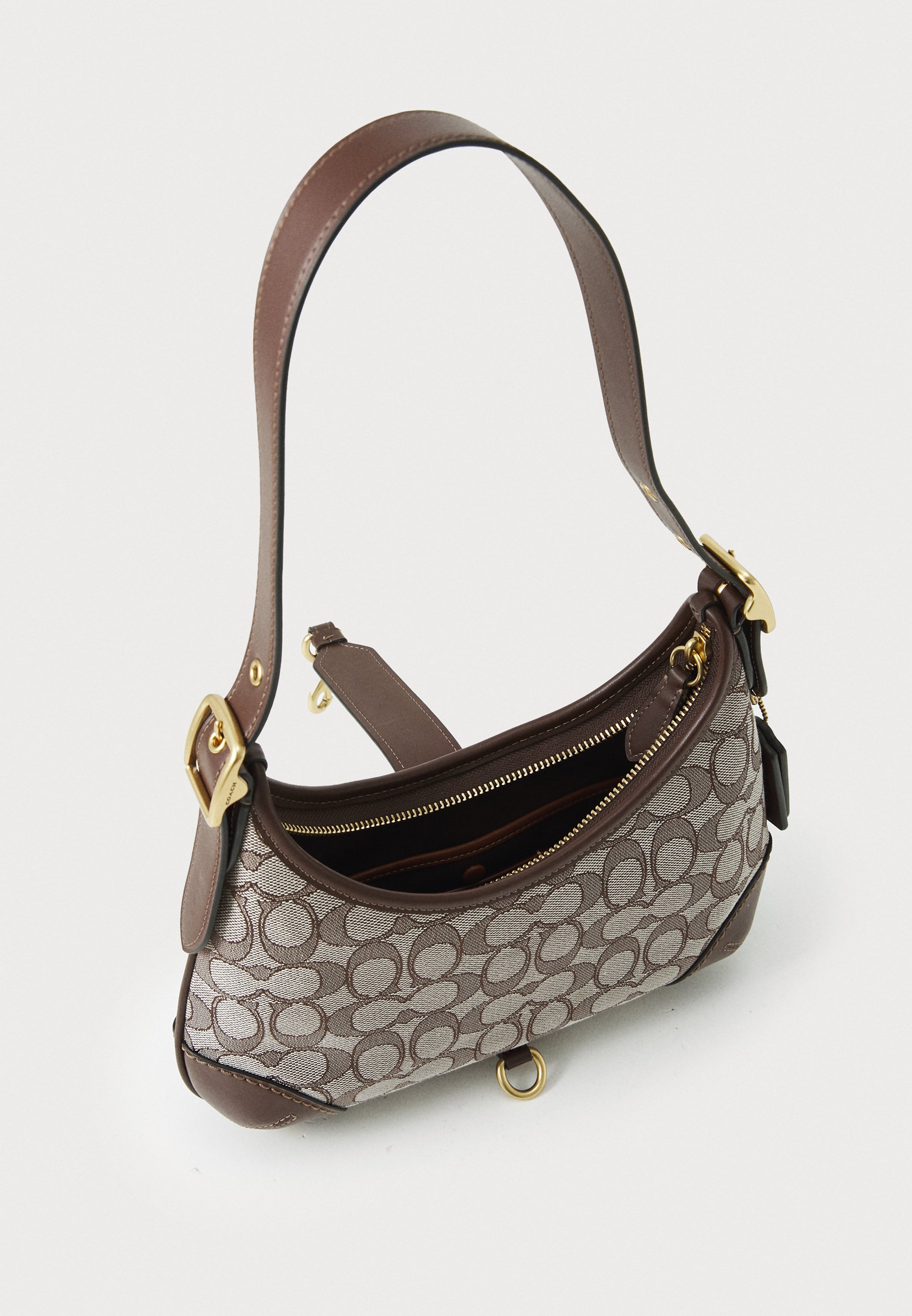 COACH HAMPTONS HOBO BAG IN SIGNATURE JACQUARD - Handtas - oak