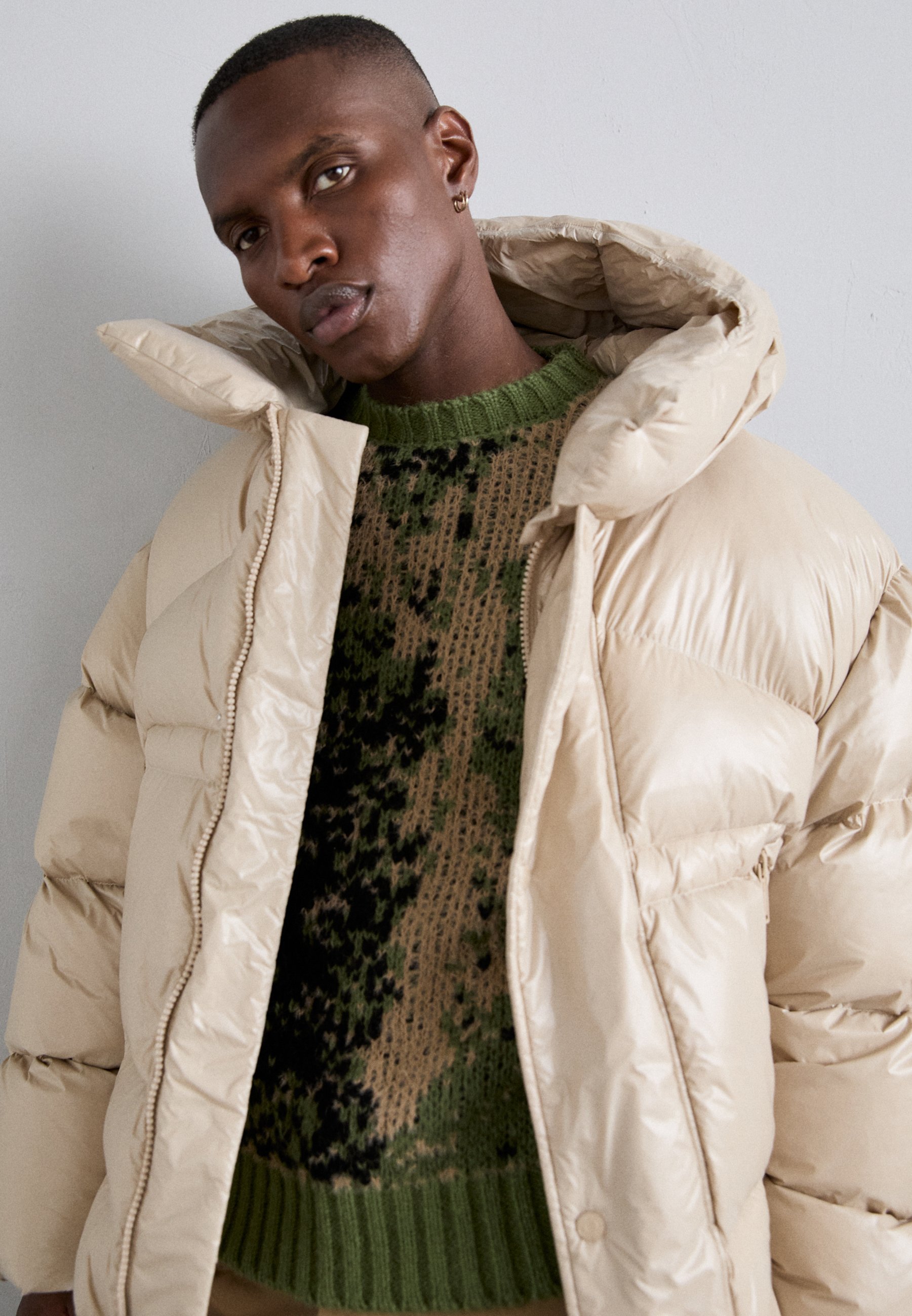 DSQUARED2 ICON PUFFER KABAN - Down jacket - beige - Zalando