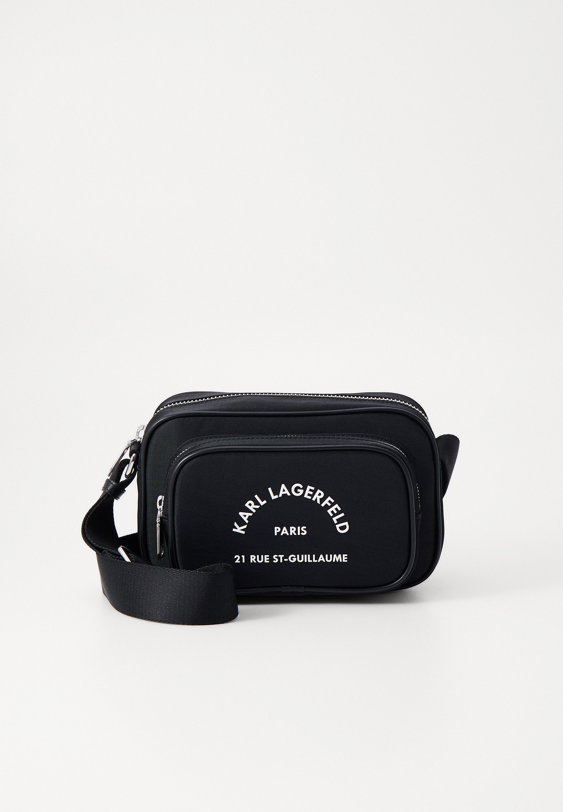 KARL LAGERFELD CROSSBODY - Cross body bag - black - Zalando