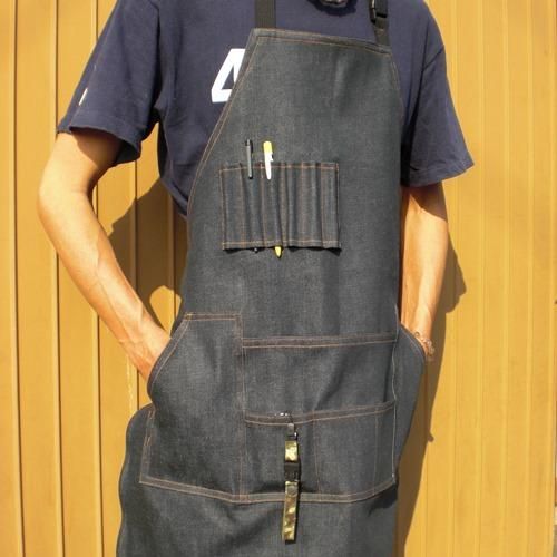 男のエプロン 【デニム】- エプロン工房ブルームーン | 帆布やデニム