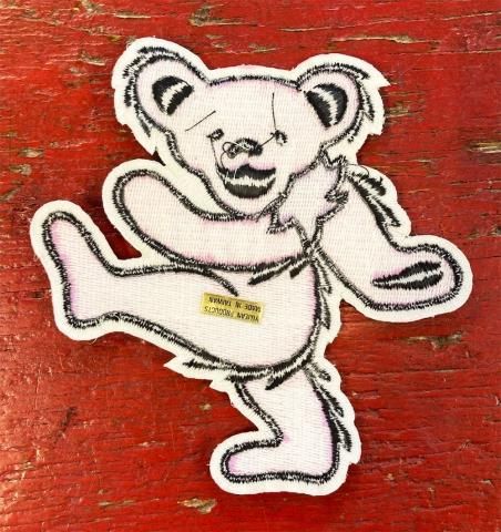 Grateful Dead - 'Pink Dancing Bear' Vintage Patch (Large) (New Old