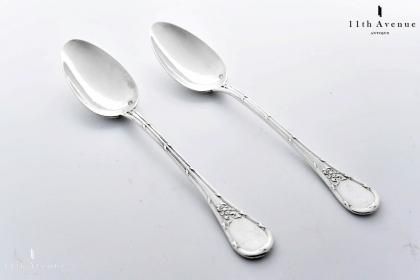 Puiforcat ピュイフォルカ／「アイリス」純銀製 カトラリー 2本セット