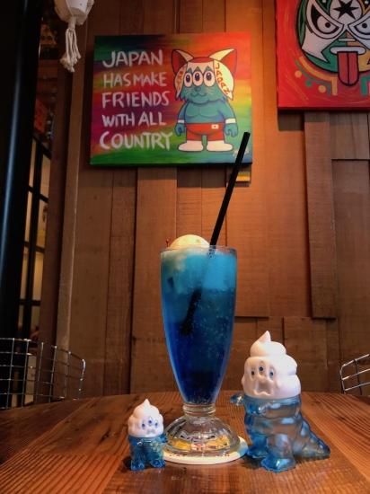 とぐろ怪獣シットン＆ミニシットン（クリームソーダカラー） - Sofvi