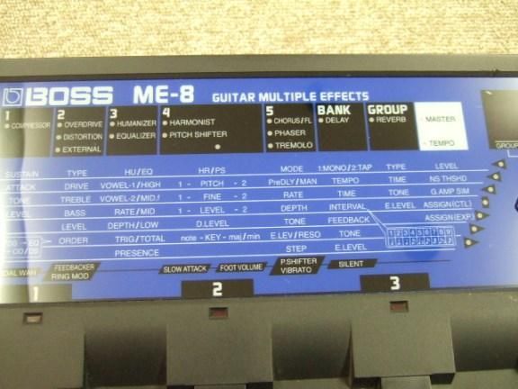 中古品 BOSS ME-8 マルチエフェクター - 奈良のギターショップ