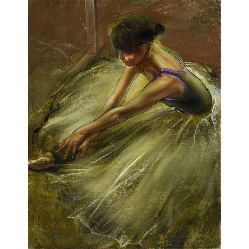 広田 稔 「休息」 油彩6号 - 一枚の繪オンラインショップ