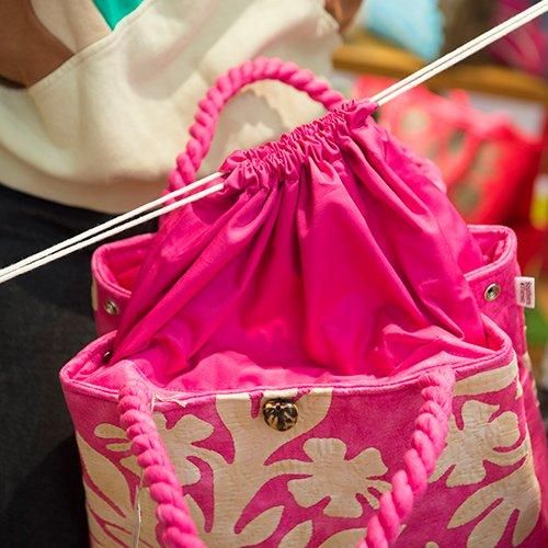 Southern Forest 】スタンダードバッグ ハワイアンキルトバッグ〔オフ