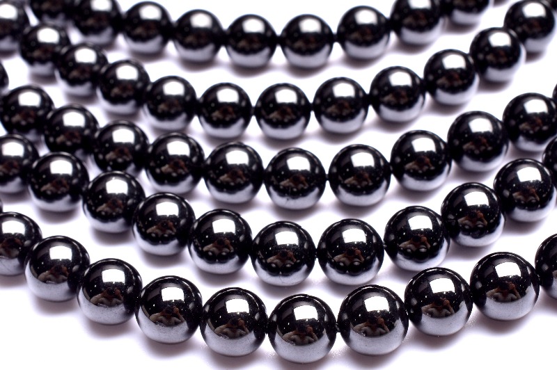 ブラックスピネル 6mm 1連（約38cm） _RG561-6 - 天然石 卸問屋