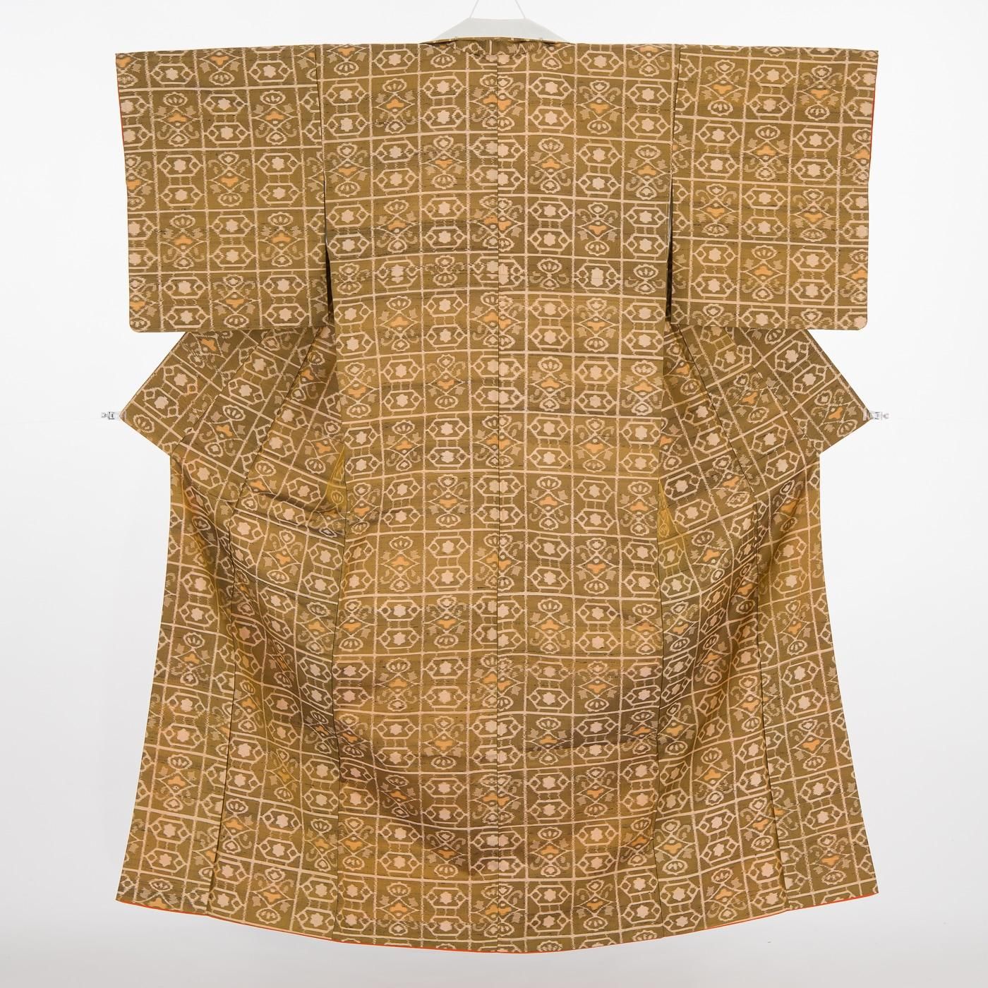 アンティーク着物 銘仙 幾何学模様 - からん::アンティーク着物