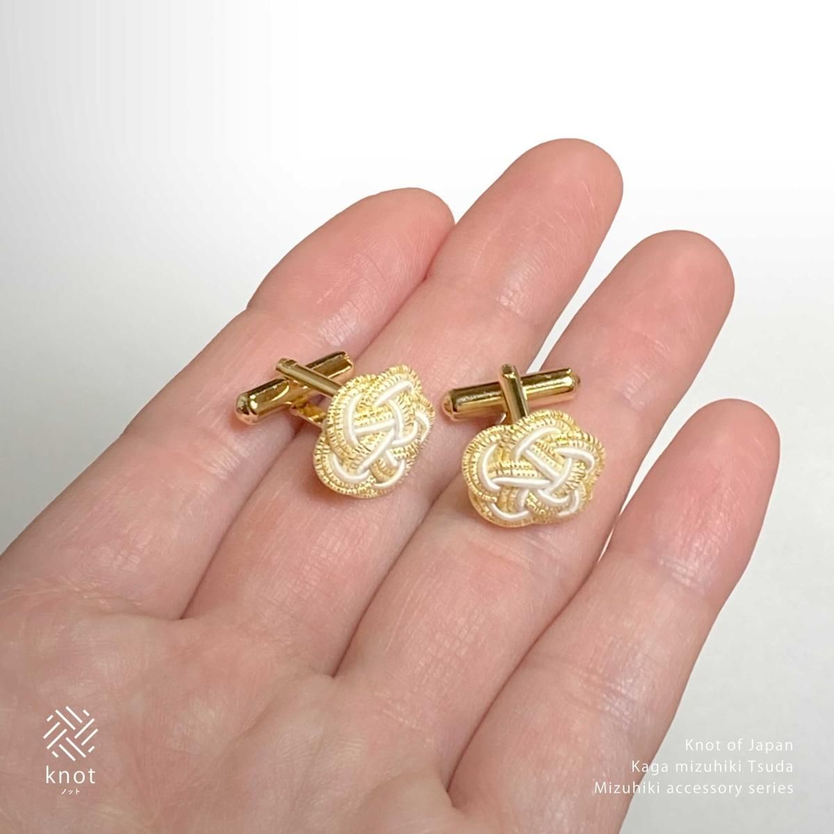 ac0004水引カフスボタン ネイビー｜アクセサリー その他｜knotノット