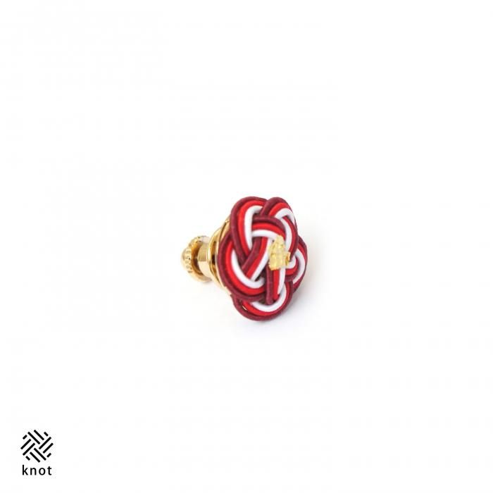 ac0026水引ピンバッチ 背広用ピンズ レッド｜アクセサリー その他