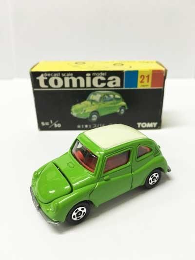 トミカ NO.21 富士重工 スバル360 黒箱 - ガシャポン,フィギュア