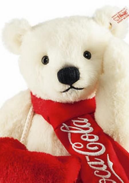 シュタイフ コカコーラ ポーラーベアとマフ EAN355301 - Steiff