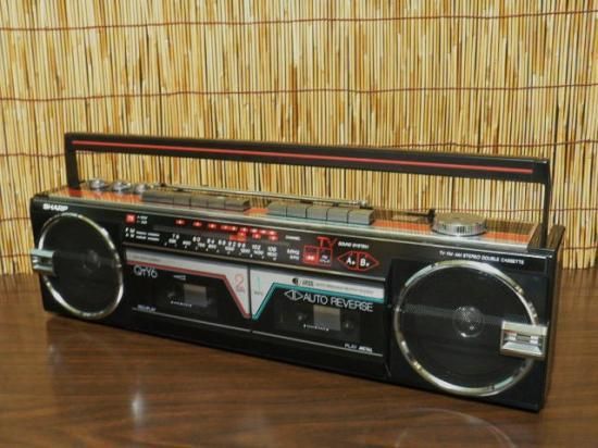 シャープ ダブル ラジカセ QTY6 - 「宝の森」昭和レトロ雑貨