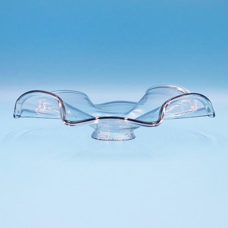 大正ロマン 電笠 電傘 ランプシェード 透明ガラス クリア シンプル