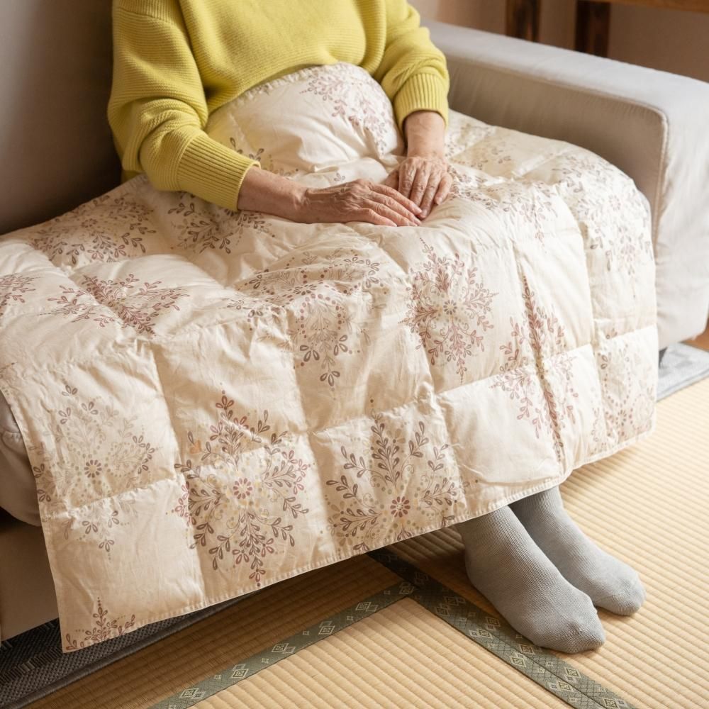 ひざ掛け【日本製】羽毛のブランケット｜南アルプスのふもと