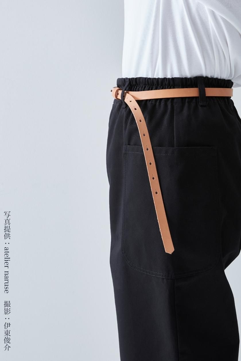 atelier naruse / ギボシロングベルト | 牛革製のスリムなロングベルト