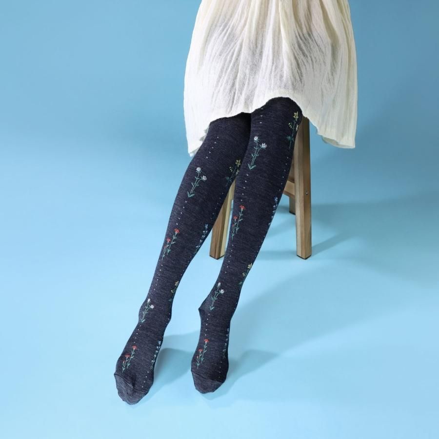 KURI BOTELLA / タイツ flower garden | クリ ボテラ | KURI BOTELLA