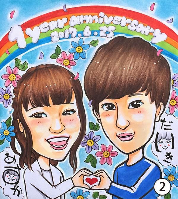 似顔絵メッセージ | かわいい似顔絵 - 似顔絵他オーダーメイドの誕生日