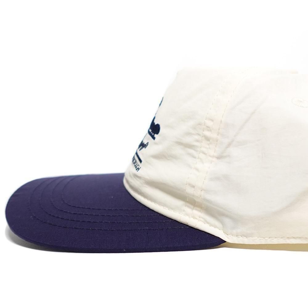 Aime Leon Dore Nylon Unisphere Snapback Cap / Cream x Navy