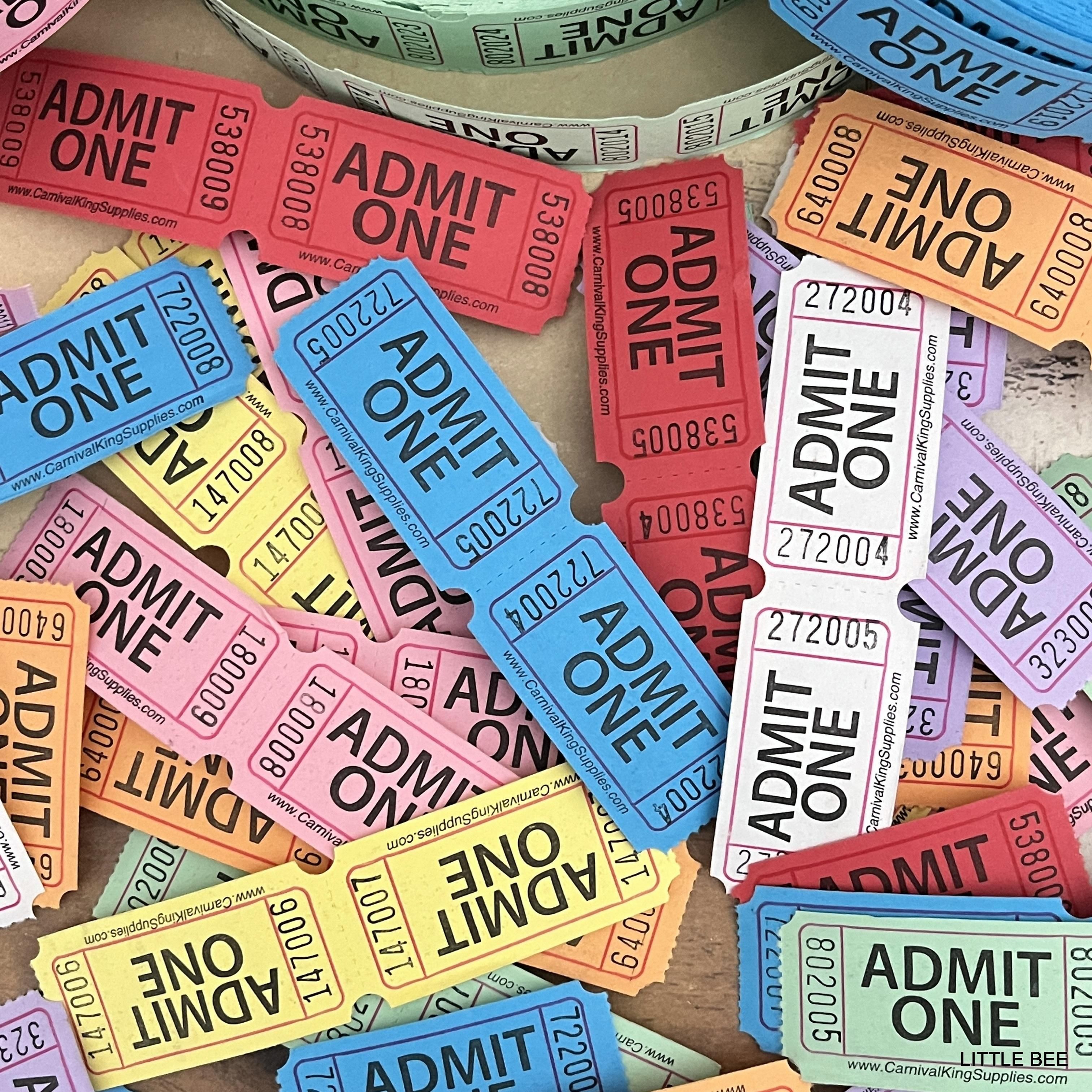 A-1379～84/88/89 ADMIT ONE カラーチケット - LITTLE BEE リトルビー
