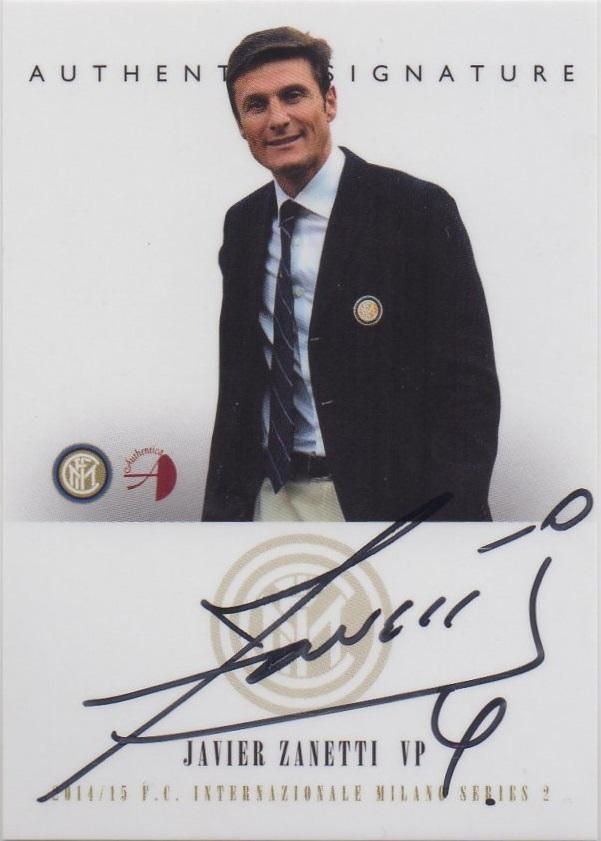フロンティア 14-15 F.C. INTER MILANO S2 Autograph Card J.Zanetti