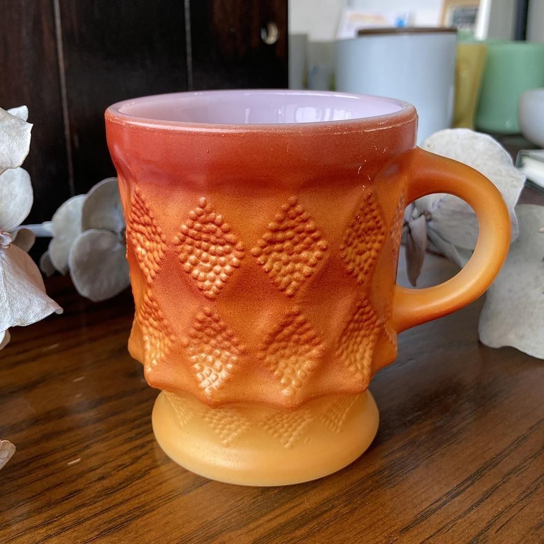 キンバリーマグ赤1960年代～1976年頃製造 Fire-King ファイヤーキング