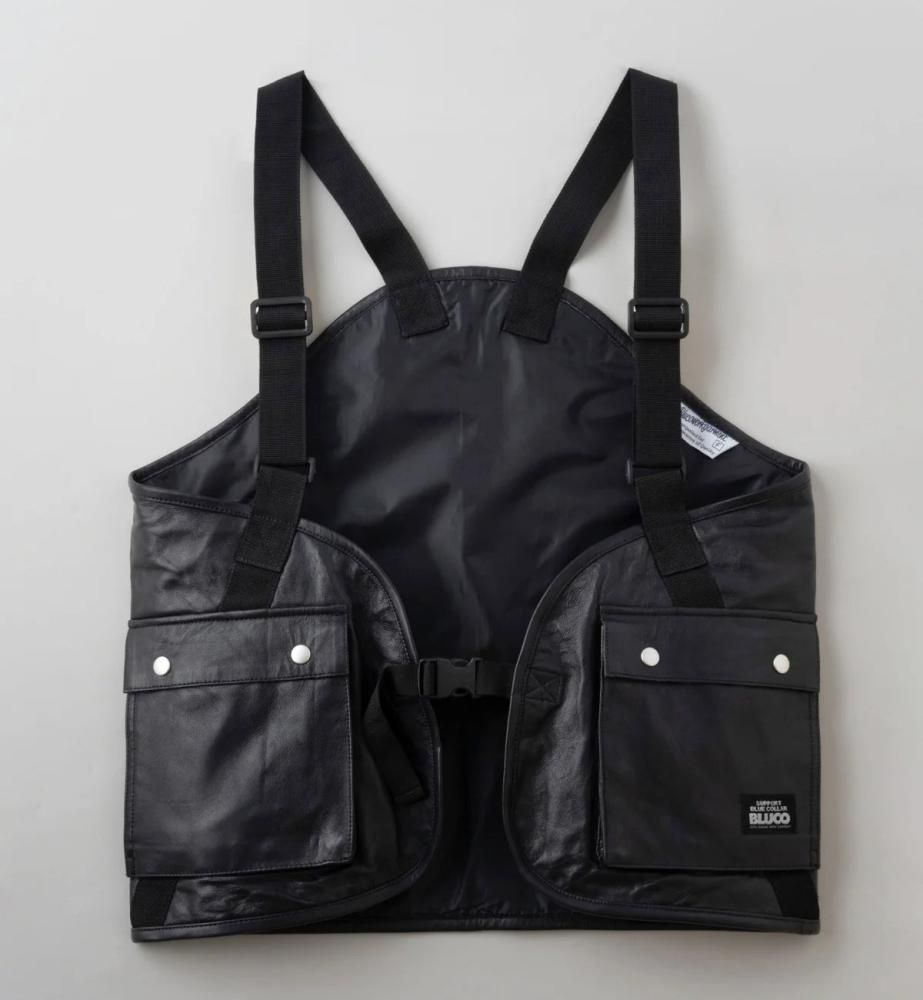 141-35-001 LEATHER UTILITY VEST レザーユーティリティベスト ベスト