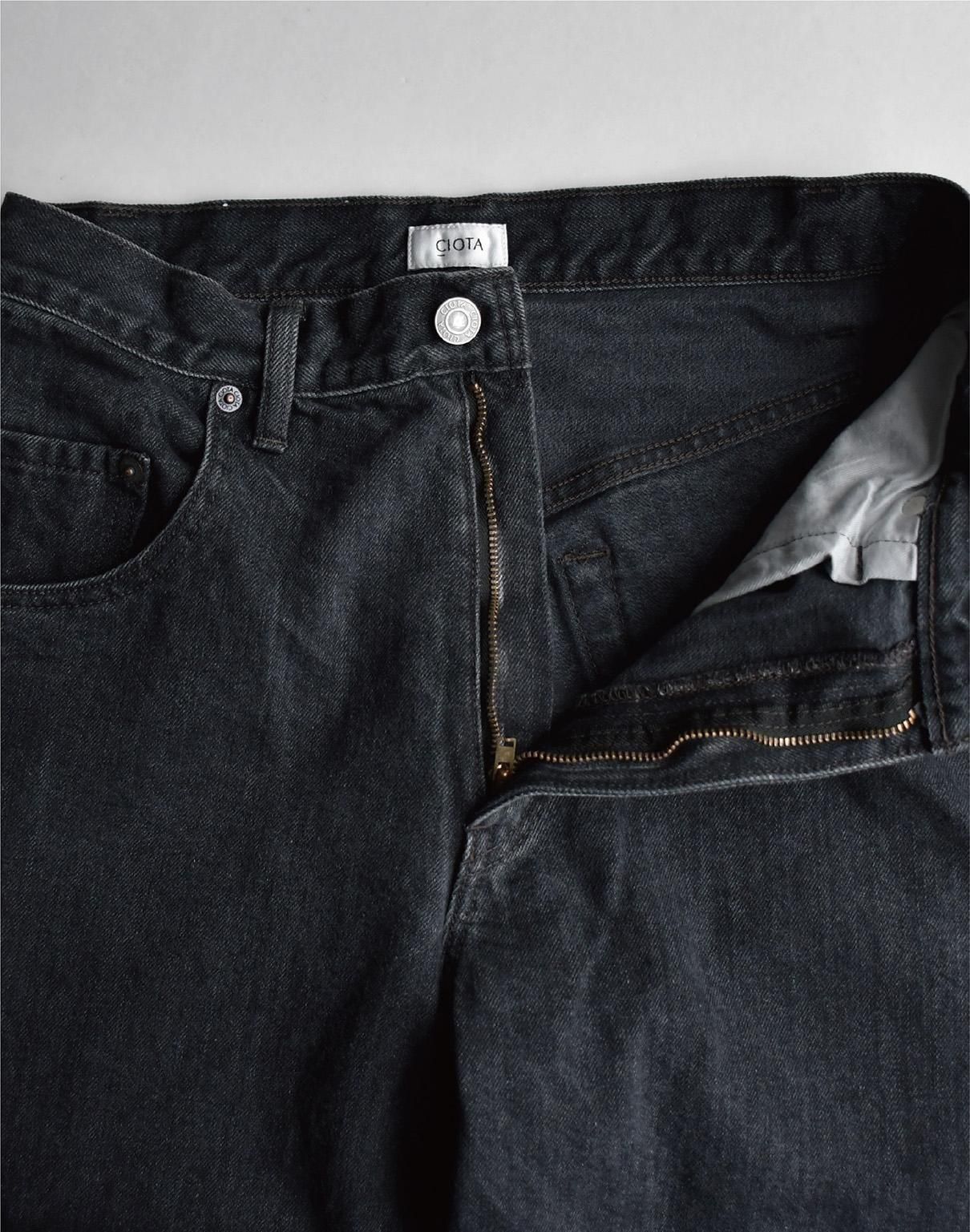 CIOTA バギーデニム medium black