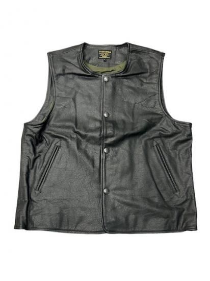 AT DIRTY(アットダーティー) -JERKIN LEATHER VEST-(ベスト) - BORN