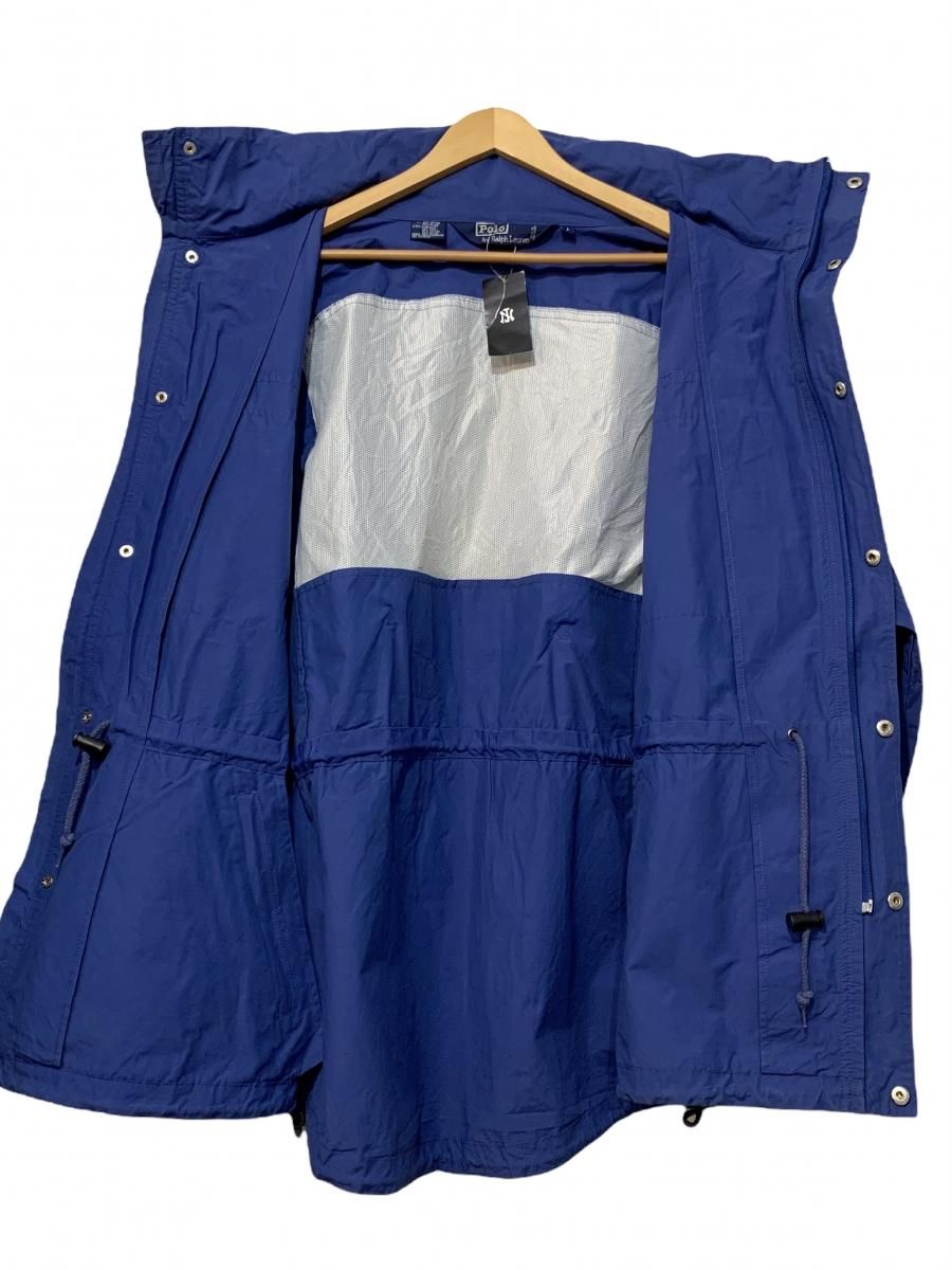 80s~90s Polo Ralph Lauren Nylon Field Jacket 青 L ポロラルフ