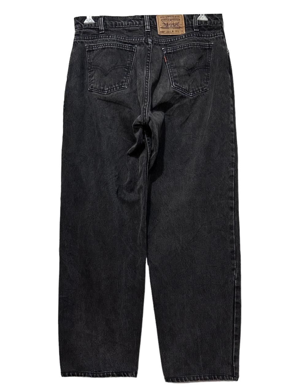 USA製 97年 Levi's 560 Black Denim Pants 黒 W34×L29 90s リーバイス