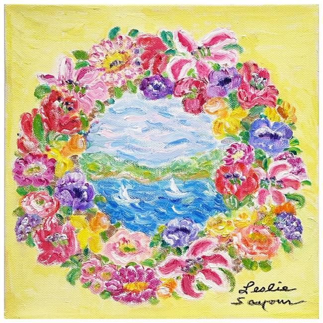 真作】レスリーセイヤー 油彩 4号 真作】レスリーセイヤー 油彩 4号 真