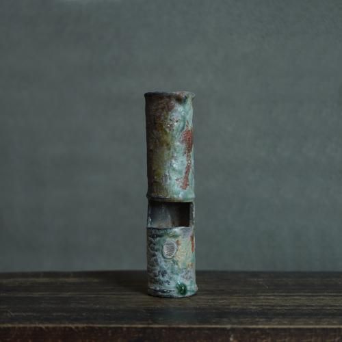 伊賀掛花入（共箱付） 新歓嗣【Galleryてとて】