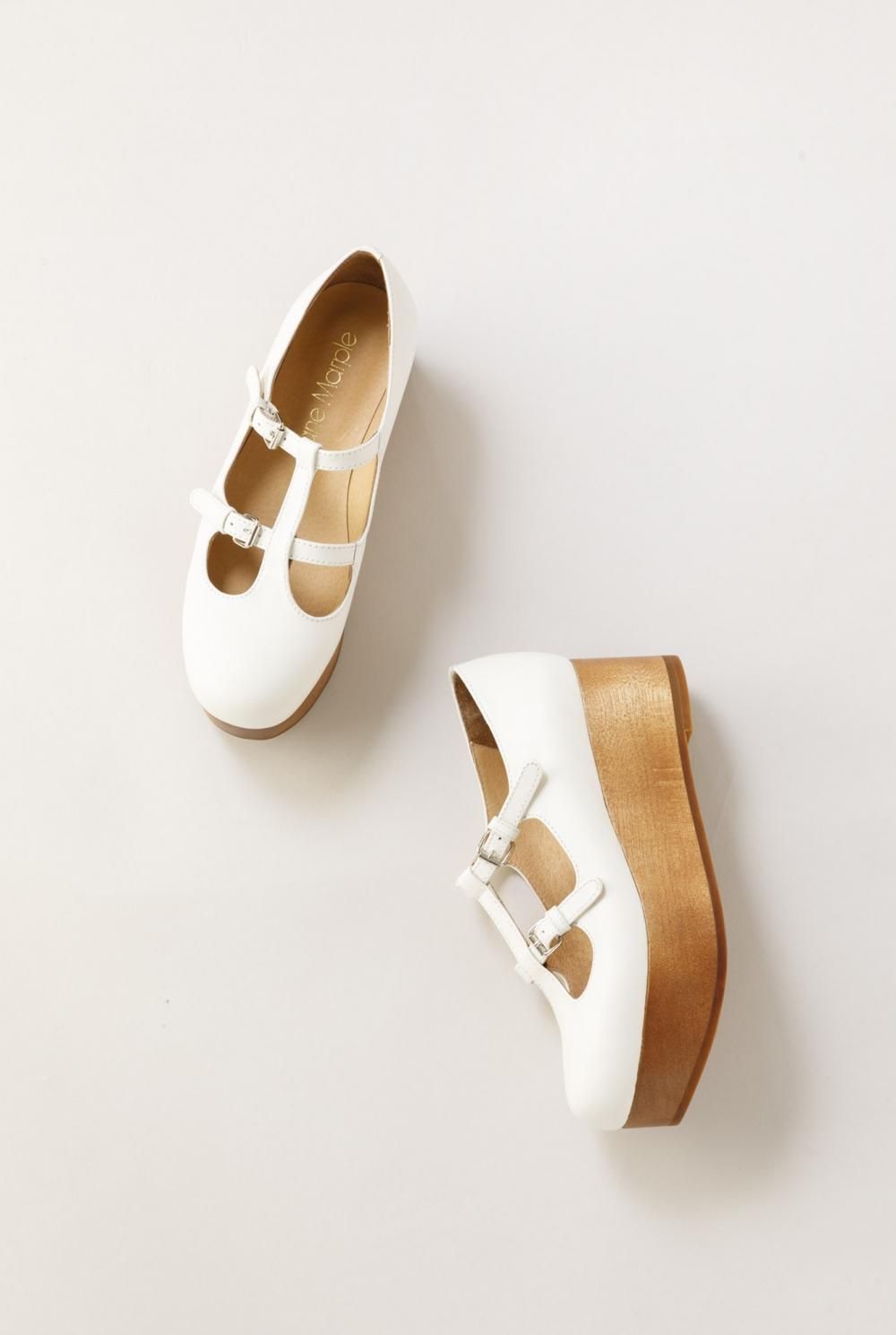 ウッドソール 2ストラップシューズ - Jane Marple Online Shop