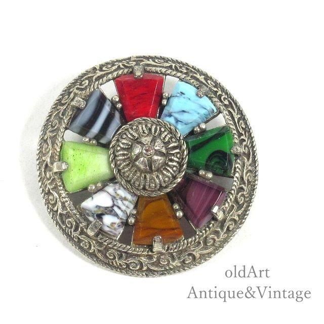 英国製ヴィンテージMIRACLEブローチ 高いデザイン性