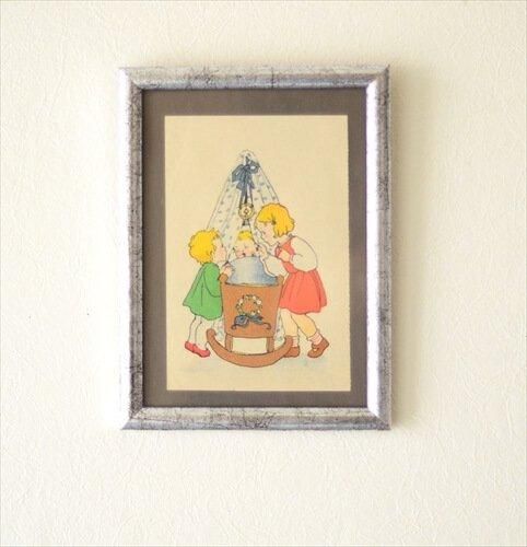 ドイツ ヴィンテージ 壁掛けフレーム ポストカード