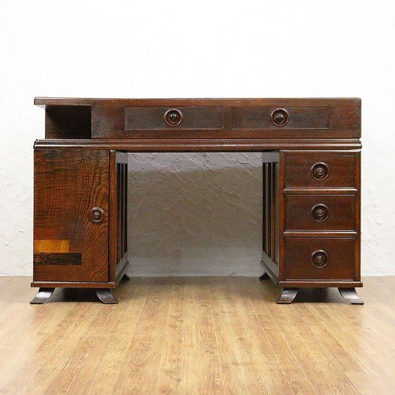 アールデコ 両袖机 大正ロマン アンティークデスク