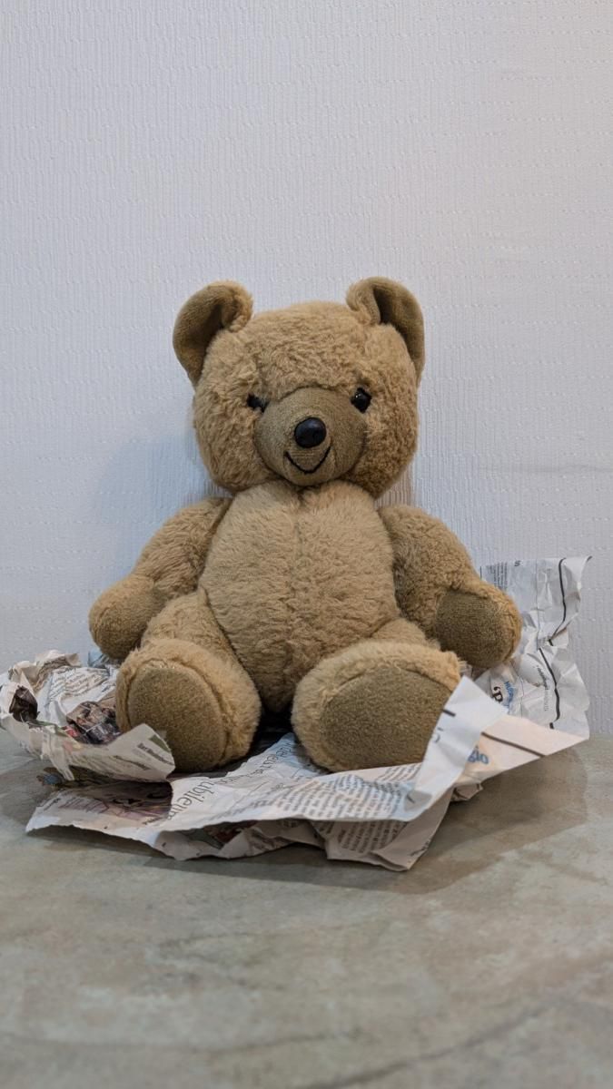 70年代東ドイツ製大きなテディベアぬいぐるみ