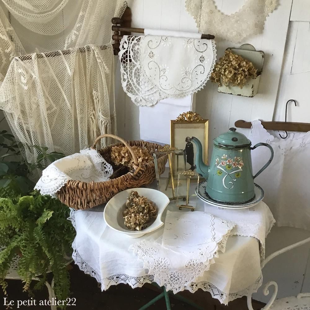 フランスアンティーク ピーナッツ型バスケット 44センチ