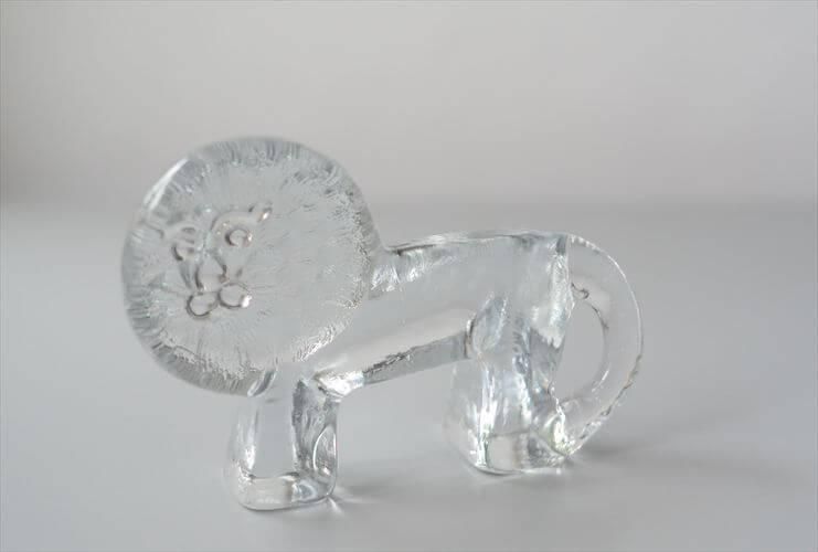 スウェーデン製 KOSTA BODA ZOO ガラス ライオン Lejon Bertil Vallien