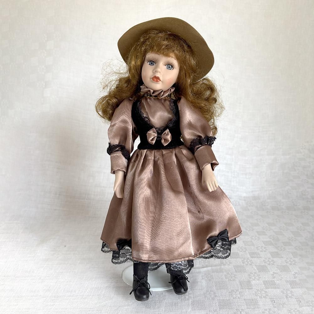 アンティークドールのドレス&ハット 4号用 アンティークドールのドレス