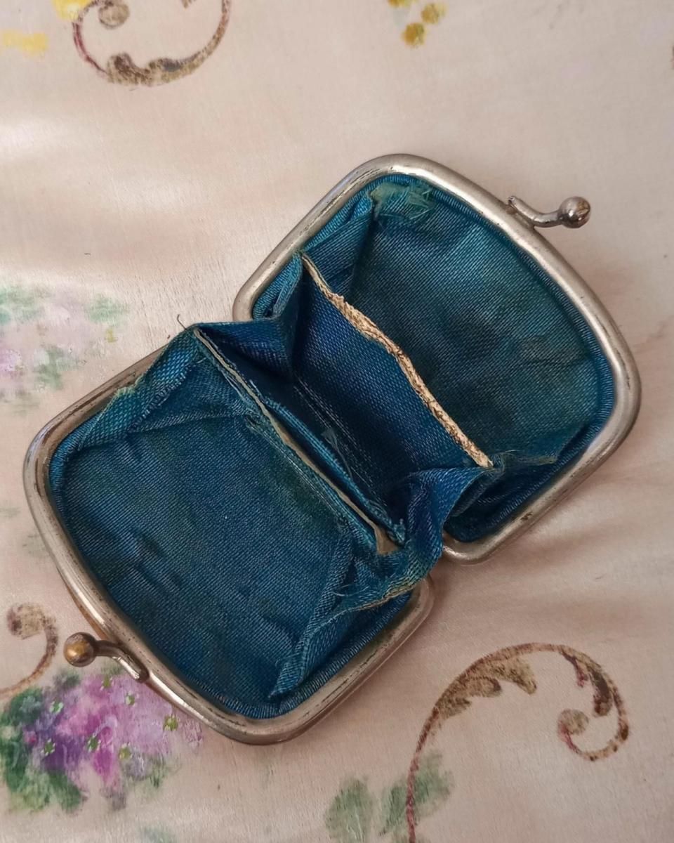 フランスアンティーク マザーオブパール がま口コインパース（1920年頃）